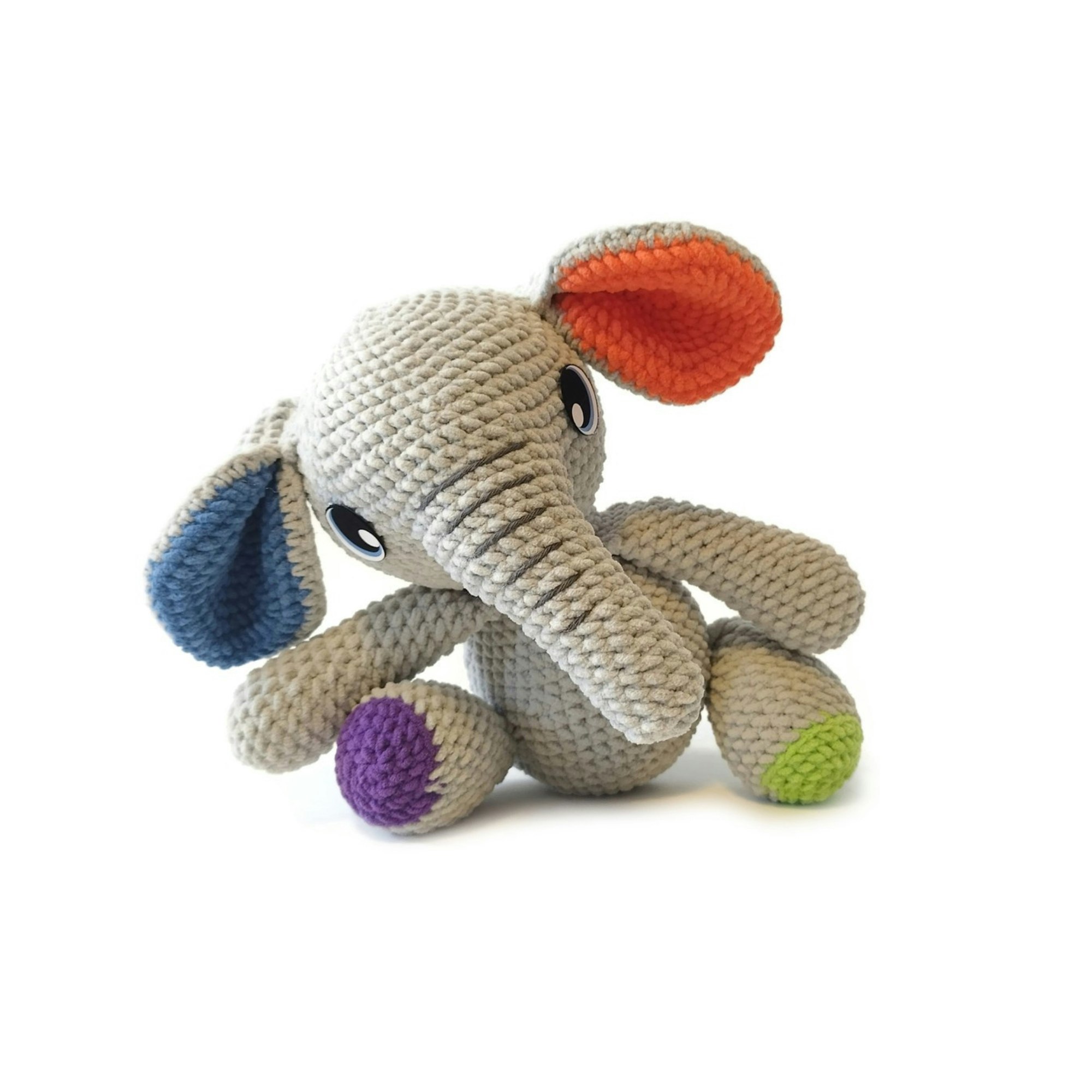 DIY kit Elefant PIXIE • Safari • Virkset gosedjur • Do it yourself kit • Crochetbykim