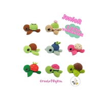 VIRKMÖNSTER Turtellini JUNIOR sköldpadda • 8 i 1 • amigurumi virkbeskrivning • crochetbykim • PDF