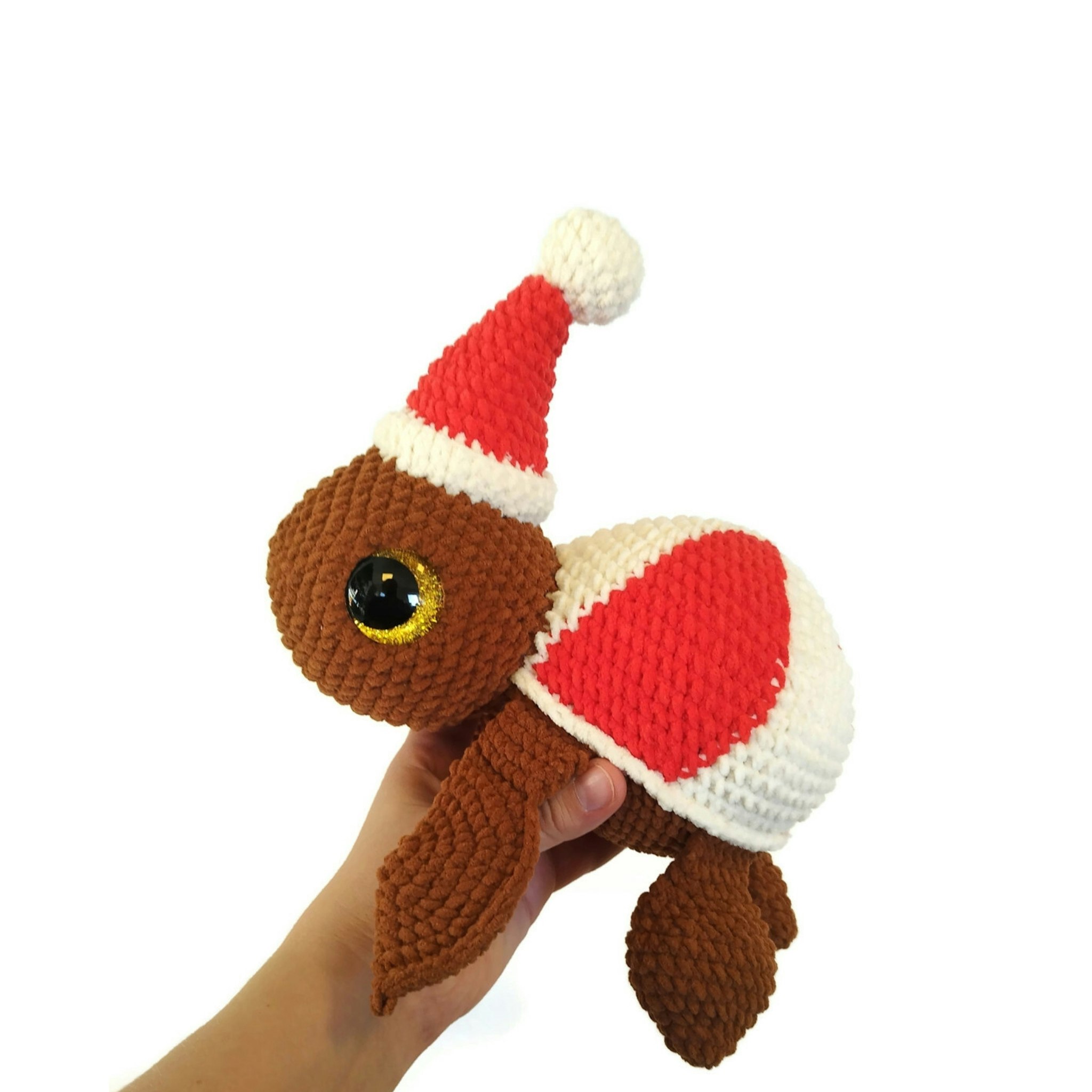 Amigurumi kit Pepparmint Sköldpadda Turtellini • Virkset gosedjur • DIY-kit • Crochetbykim