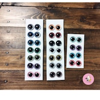 3D Glitterögon • 16 mm • 20 mm • 25 mm • 30 mm • Säkerhetsögon • Sink Eyes • Amigurumi ögon • Virka • Safety eyes • Nalleögon