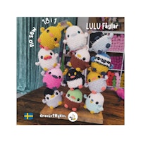 VIRKMÖNSTER LULU Plush fågel  • 18 olika • NO SEW amigurumi virkbeskrivning • crochetbykim • PDF