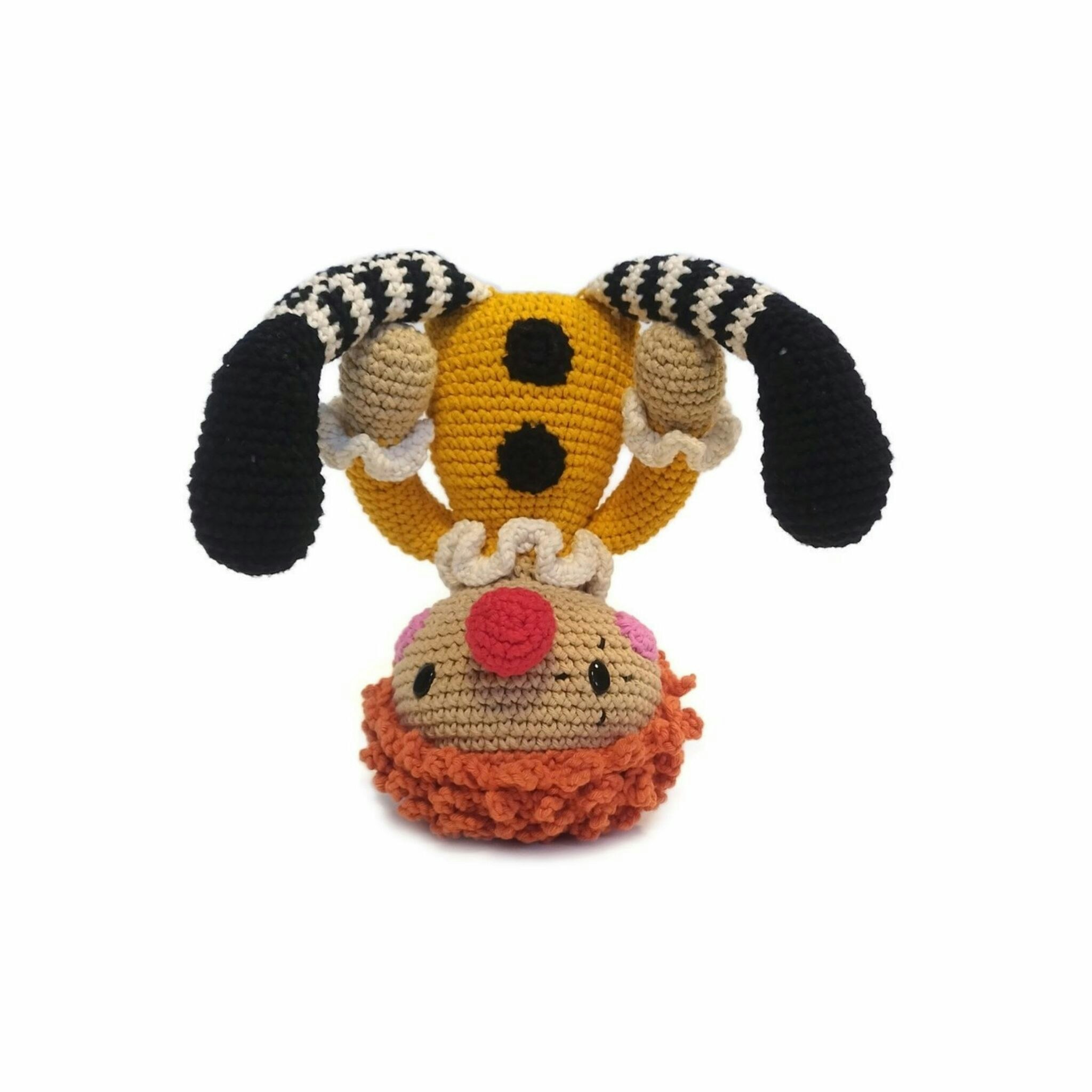 VIRKMÖNSTER Clownen Shawn • Docka Clown Circus • amigurumi virkbeskrivning • crochetbykim • PDF