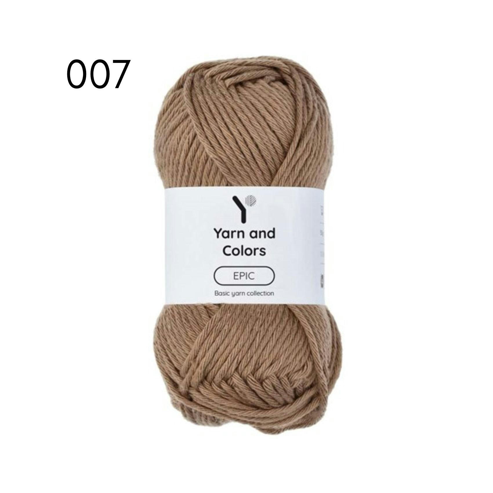 Yarn and colors - EPIC 8/8 bomullsgarn