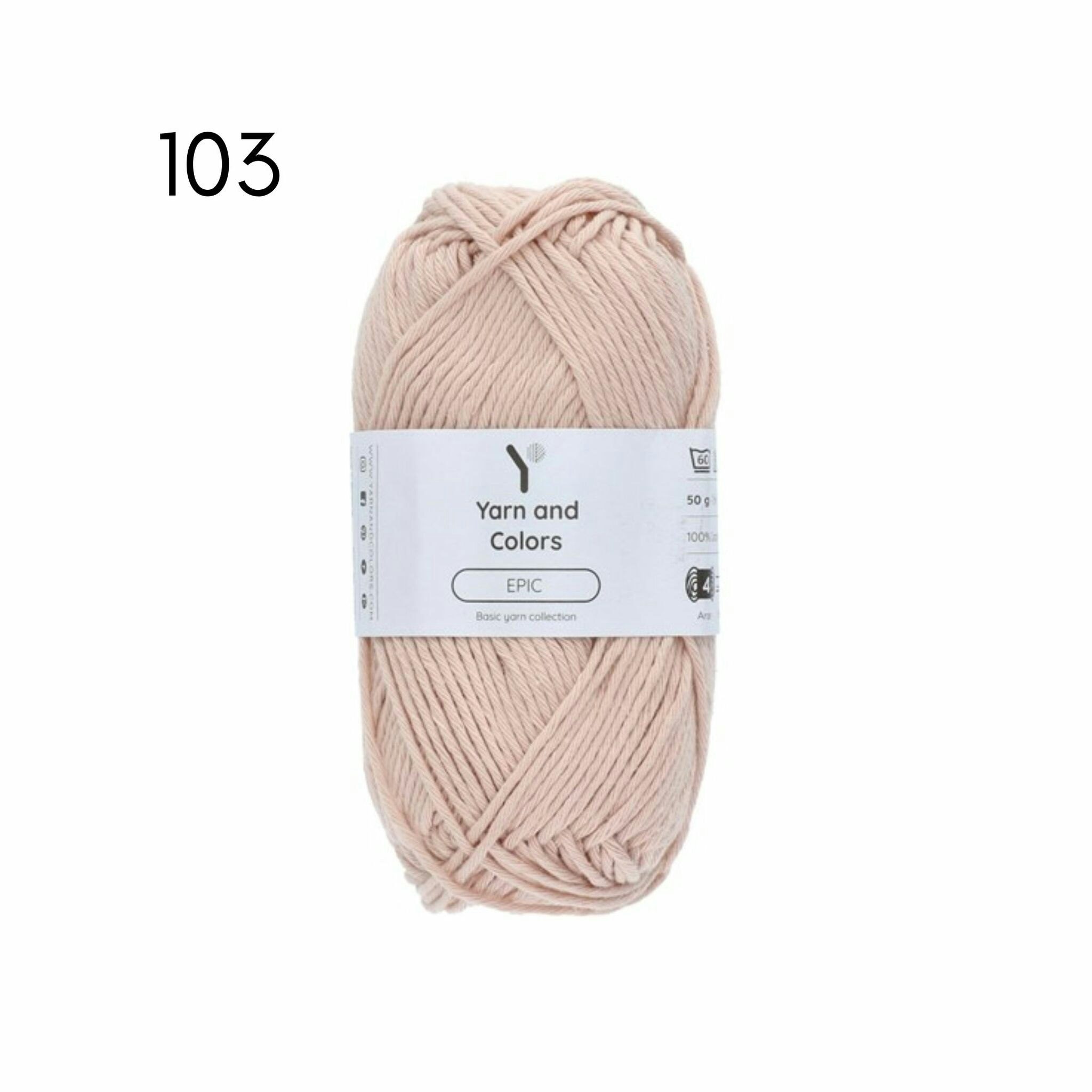 Yarn and colors - EPIC 8/8 bomullsgarn