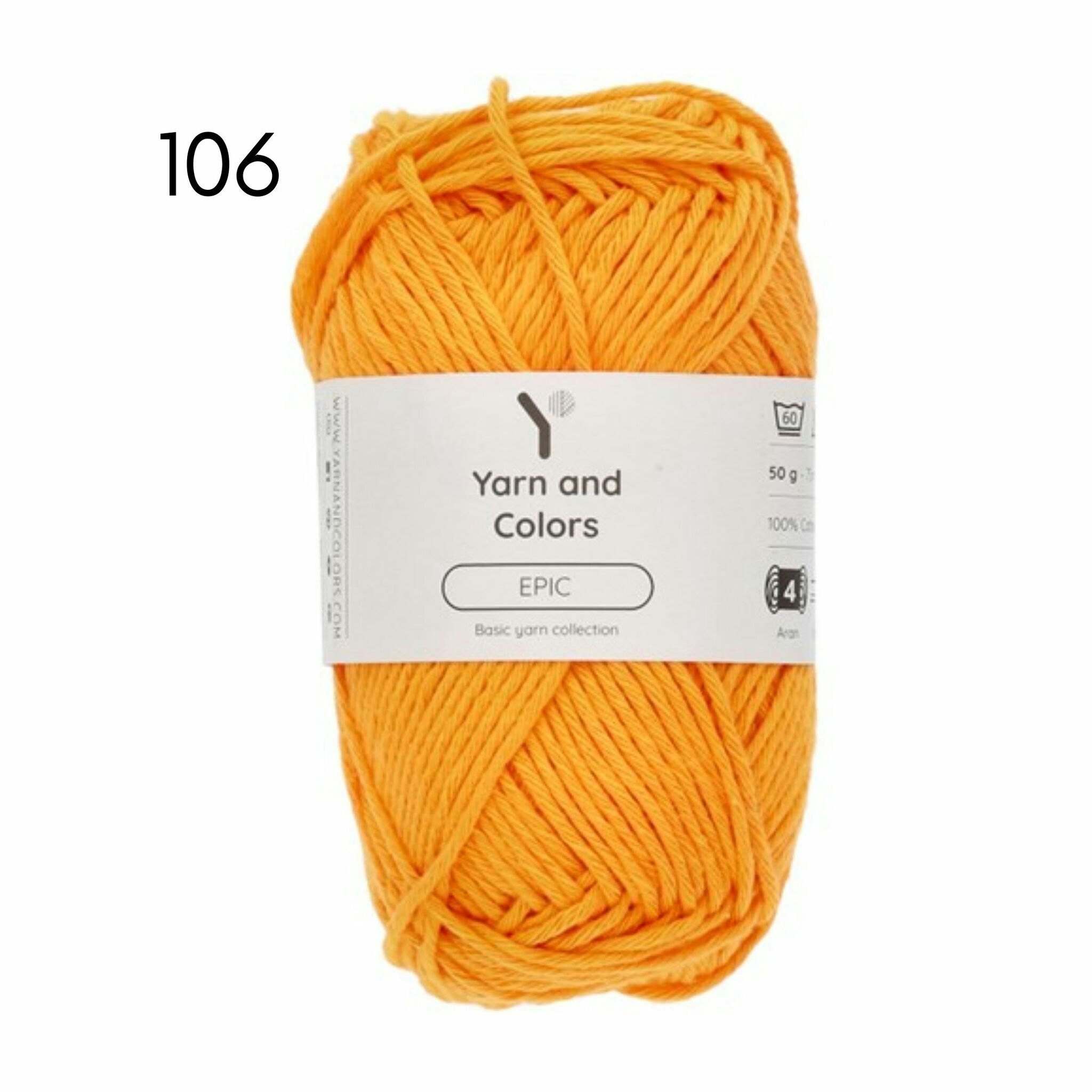 Yarn and colors - EPIC 8/8 bomullsgarn