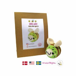 DIY Kit Jelly Bi Kiwi• Virkset gosedjur • Skapa ditt eget bi • Crochetbykim