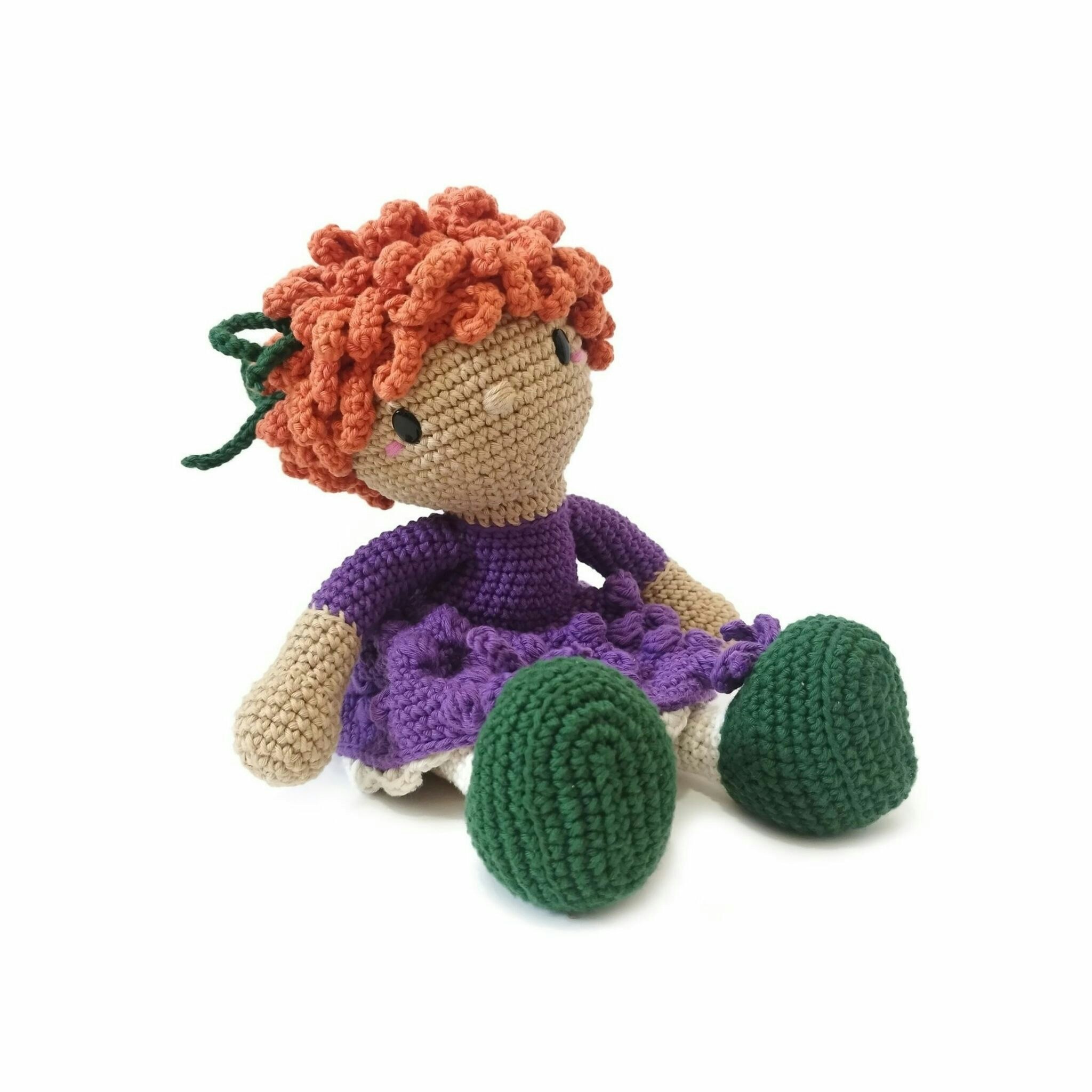 DIY kit Orange Astrid • Doll • Virkset docka • Virka din egen docka • Crochetbykim