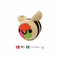 DIY Kit Jelly Bi Sushi• Virkset gosedjur • Skapa ditt eget bi • Crochetbykim
