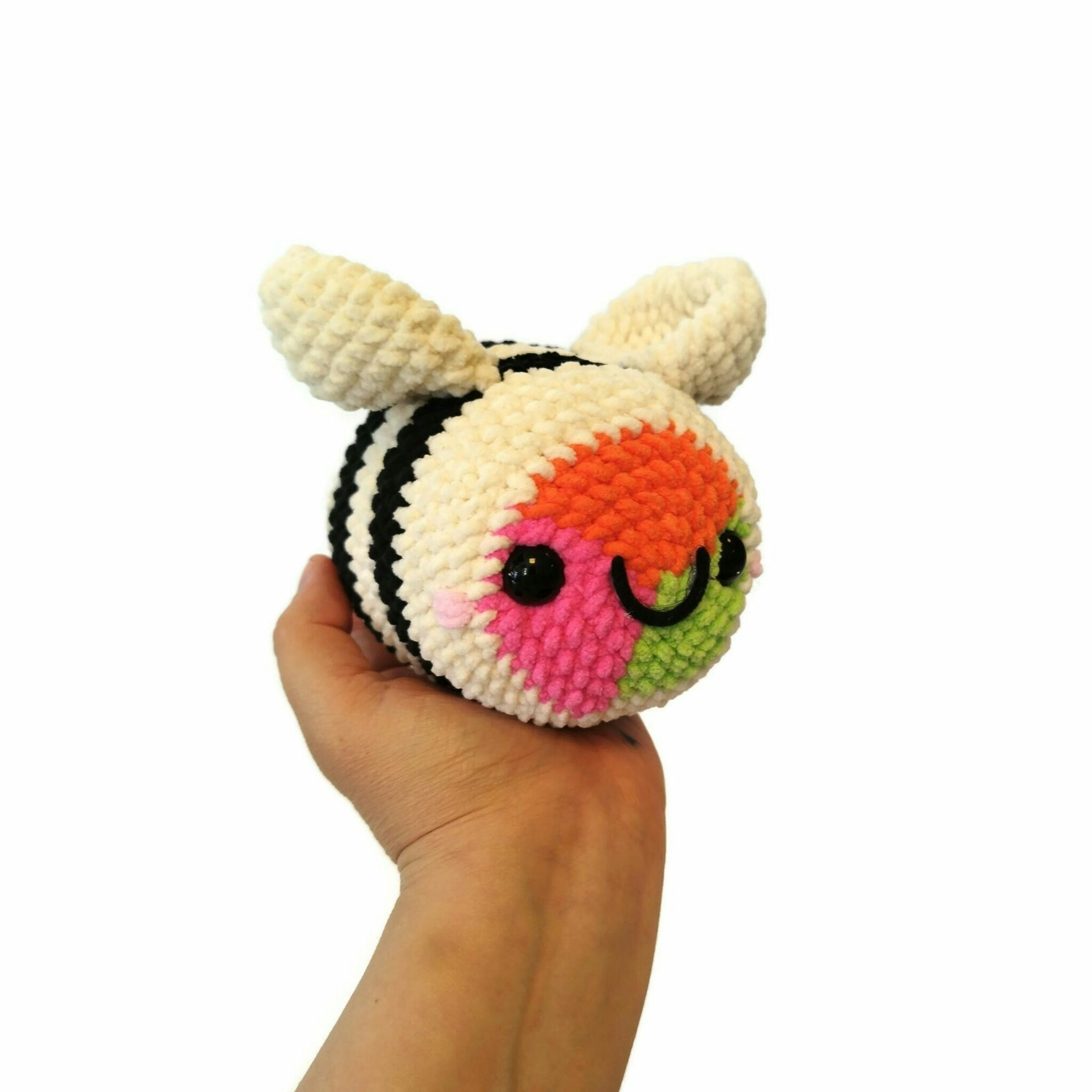 DIY Kit Jelly Bi Sushi• Virkset gosedjur • Skapa ditt eget bi • Crochetbykim