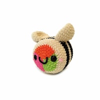 DIY Kit Jelly Bi Sushi• Virkset gosedjur • Skapa ditt eget bi • Crochetbykim