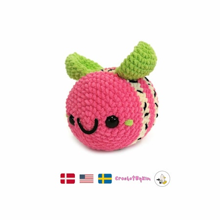 DIY Kit Jelly Bi Drakfrukt• Virkset gosedjur • Skapa ditt eget bi • Crochetbykim