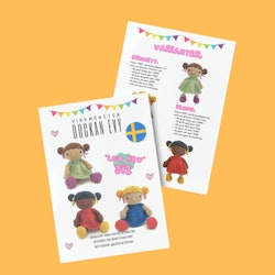 VIRKMÖNSTER EVY • Docka • amigurumi virkbeskrivning • crochetbykim • PDF