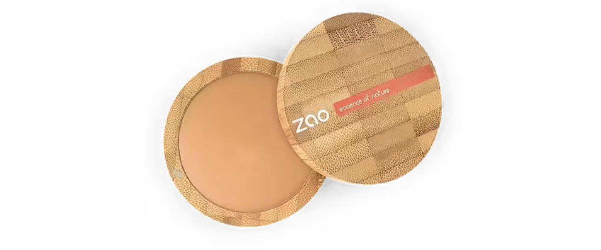 ZAO Mineral Cooked Bronzer – økologisk, vegansk bronzer i refillbar bambusbeholder, 100% naturlige ingredienser for en solkysset