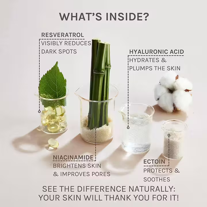 Evolve Resveratrol + Niacinamide Serum – økologisk serum som reduserer pigmentering, gir jevn hudtone og beskytter mot miljøskader.