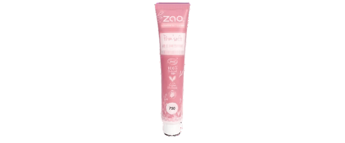 Zao Prim’Soft økologisk primer i tube som jevner, matter og gir en silkemyk finish. Perfekt for å kontrollere glans og skape et feilfritt underlag.