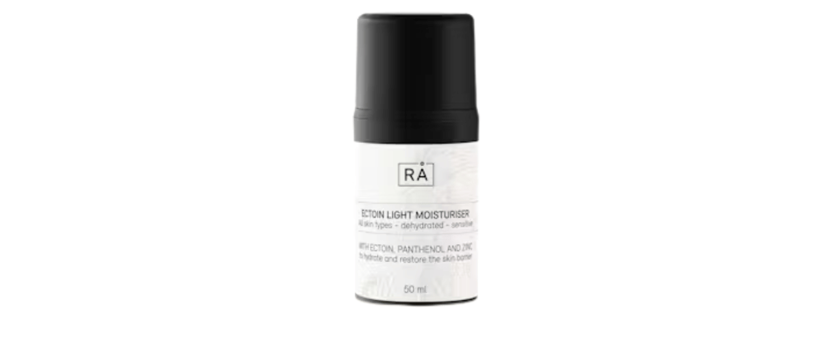 Rå Skincare Ectoin Light Moisturiser – lett og beroligende krem for sensitiv, kombinert og rosacea-utsatt hud. Styrker og balanserer huden