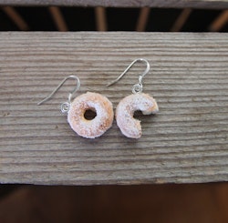 Earrings, sugar donuts