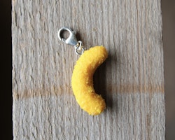 Necklace pendant, cheese doodle