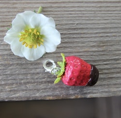 Halsbandshänge, jordgubbe chokladdoppade varianter