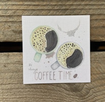 Litet Gratulationskort, "Coffee"