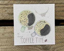 Litet Gratulationskort, "Coffee"
