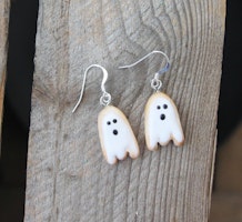 Earrings, Ghost Sugar Cookies