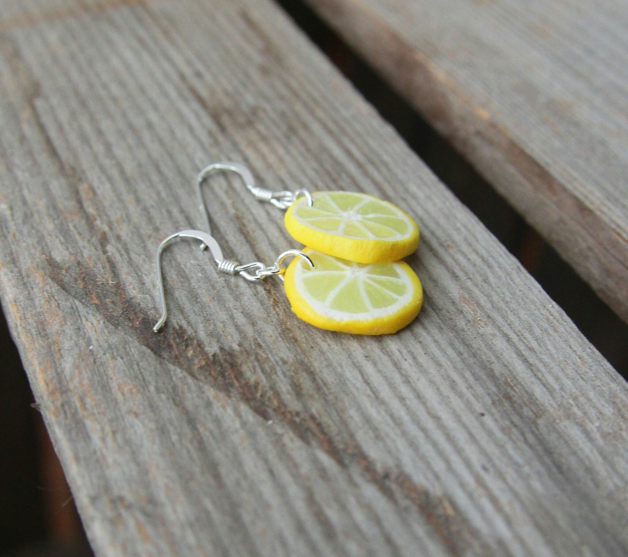 Örhängen, citronskivor