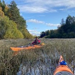 27/9 Paddla Kajak i Halland/Laholm i en fantastisk sjö!