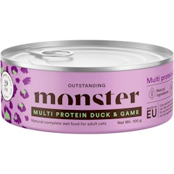 Kattmat Monster Cat Adult Multiprotein Duck/Game 100g