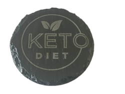 Drikkeunderlag i skifer - Keto diet