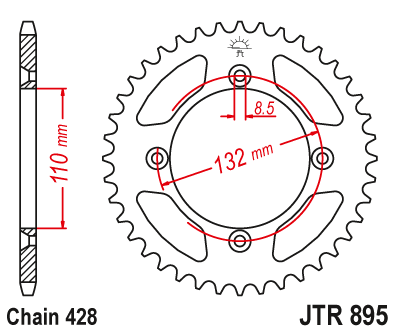 Bakdrev JT KTM/Husqvarna