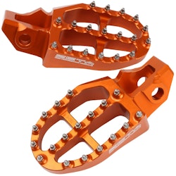 ZETA Aluminum Fotpinnar KTM 85-125  SX/EXC 16-/17- Orange