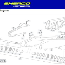 Svinglager Sherco Enduro 04-23 BearingWorx