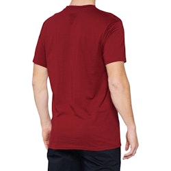 100% T-shirt röd