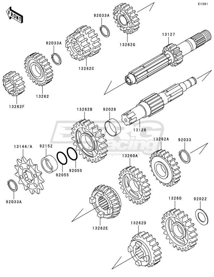 GEAR,OUTPUT TOP ,25T