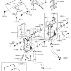 HOSE-COOLING,RADIATOR L-R HIGH