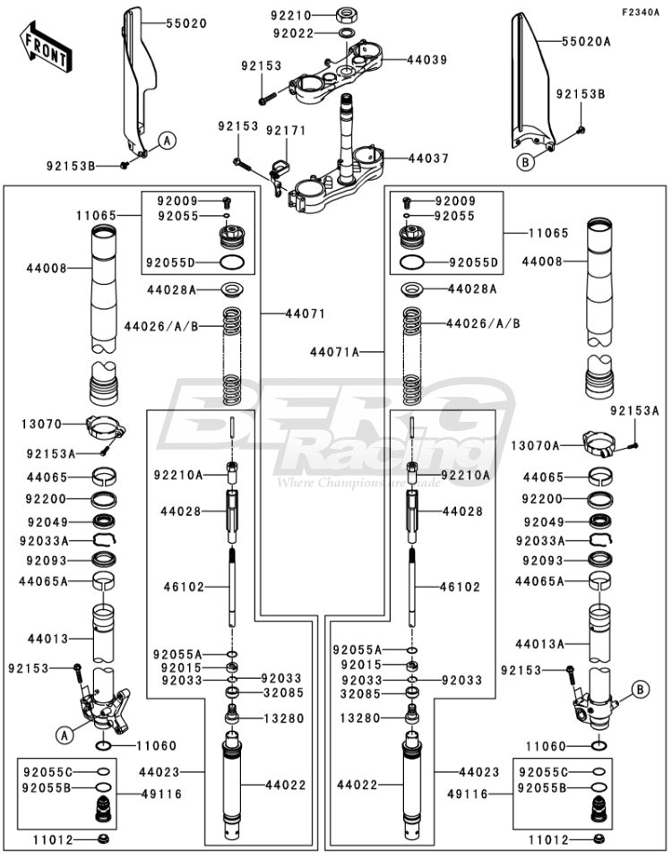 DAMPER-ASSY ,FORK,RH,GOLD