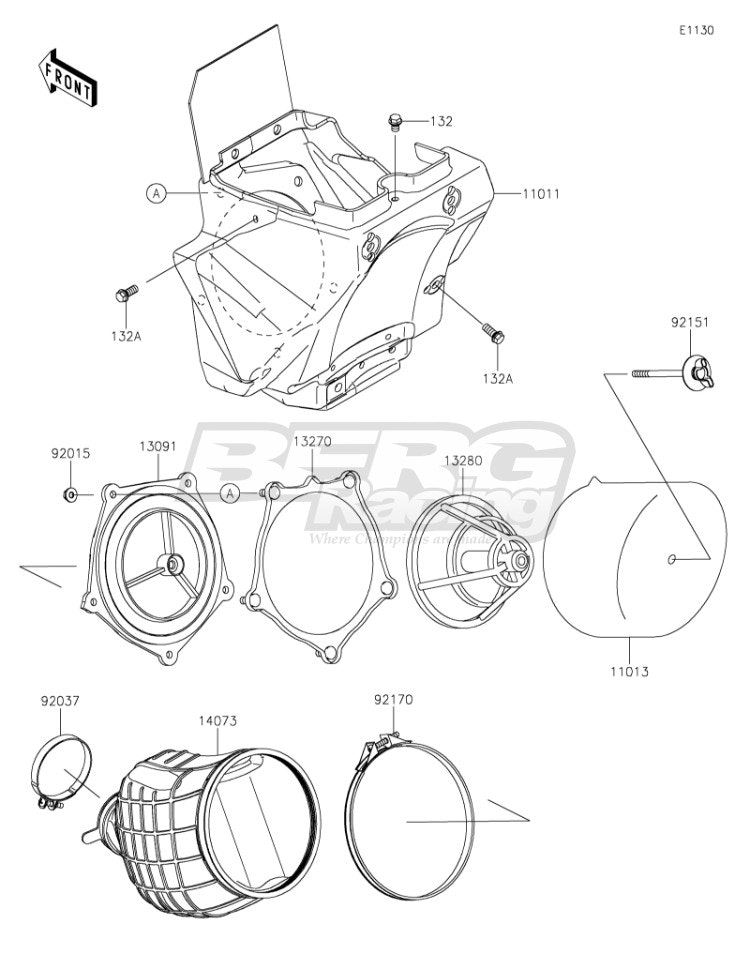 PLATE,AIR FILTER