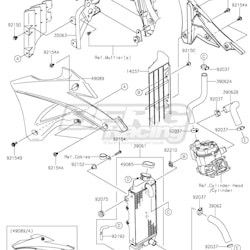 HOSE-COOLING,HEAD-RADIATOR