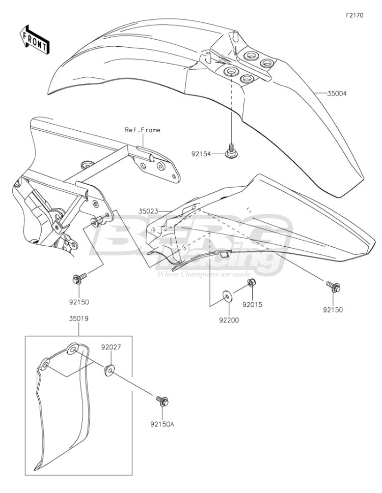 FENDER-REAR,L.GREEN