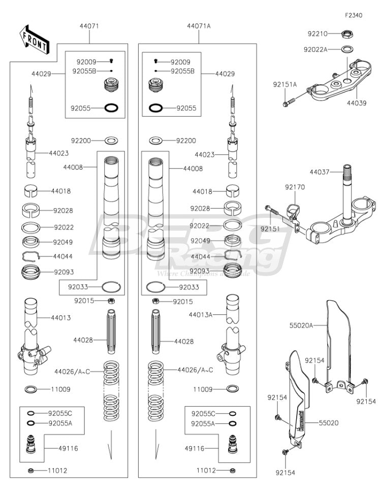 PIPE-FORK INNER,RH