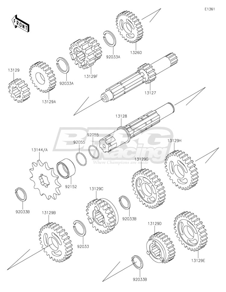 GEAR,INPUT 2ND,16T