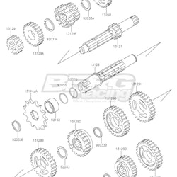 GEAR,OUTPUT 4TH,30T