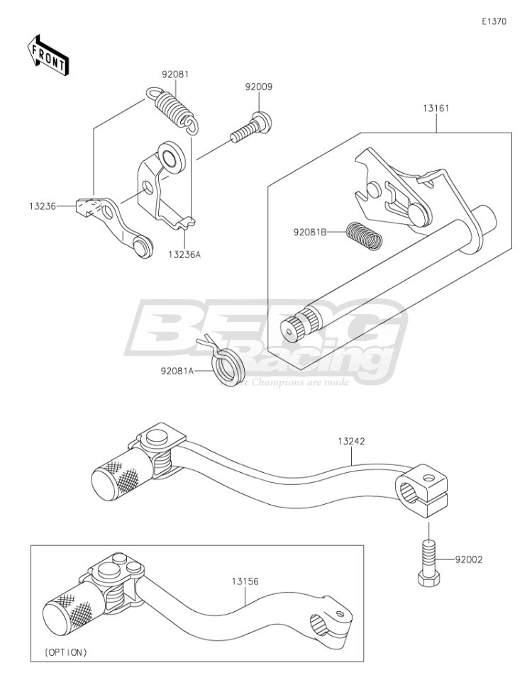 SCREW,CHANGE LEVER