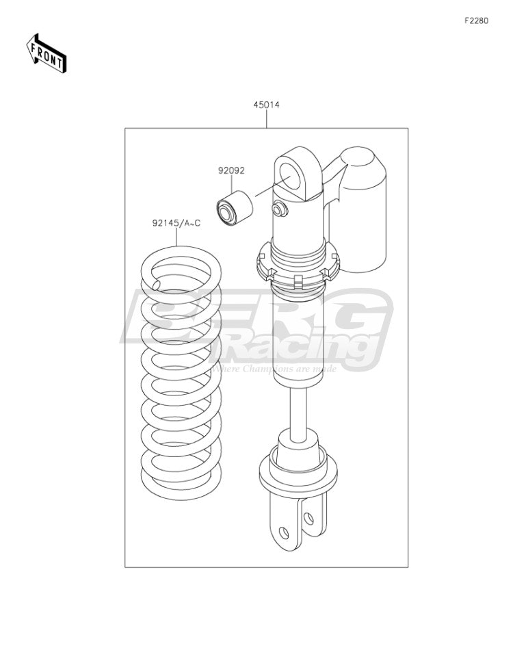 SPRING,SHOCK,K=46.1N/MM,BLK