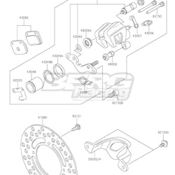 GUARD,REAR CALIPER,BLACK