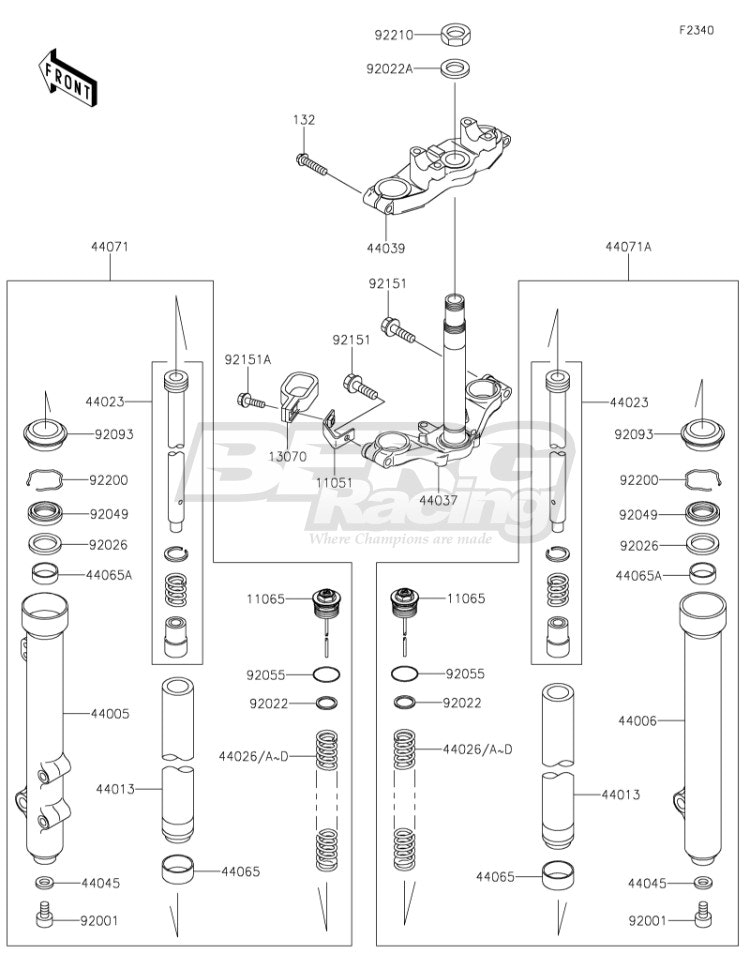 PIPE-RIGHT FORK OUTER,P.SILVER