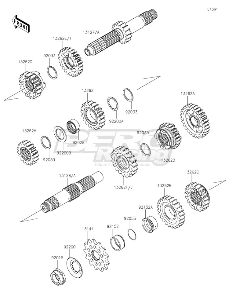 SHAFT-TRANSMISSION OUTPUT