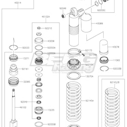 SPRING,REAR SHOCK,K=52N/MM,BLK