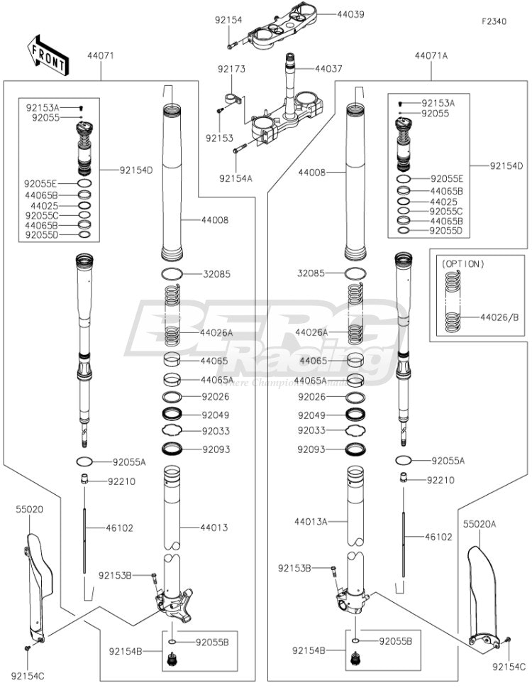 DAMPER-ASSY,FORK,RH,G.B.GREEN